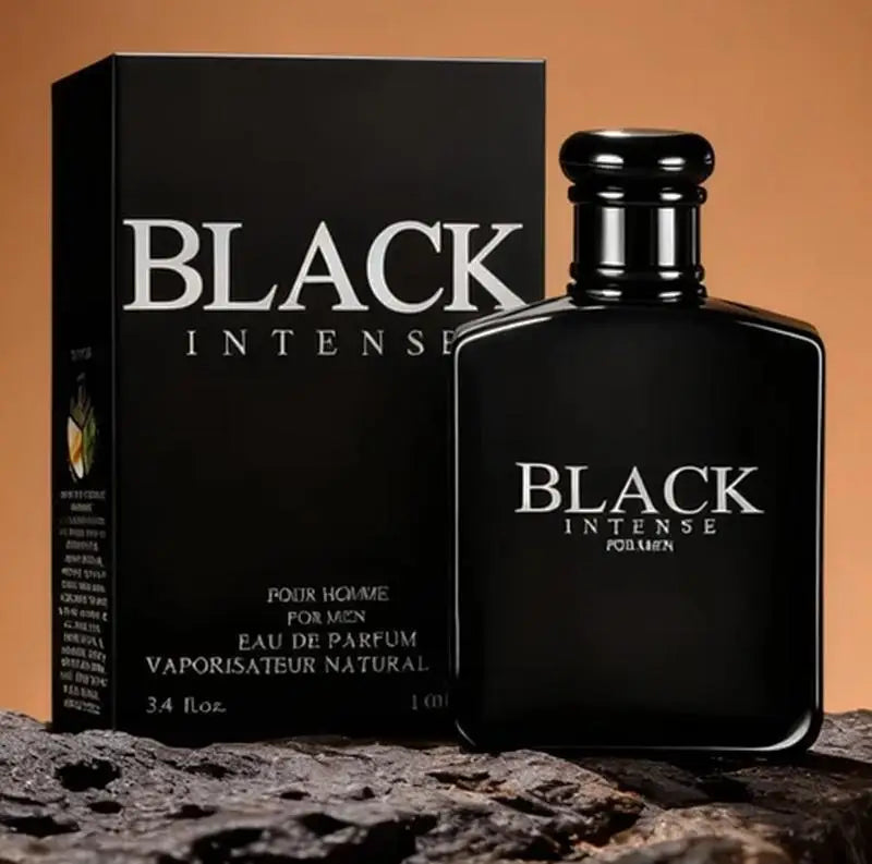 Black Intense Eau de Parfum for Men, 3.4 oz Woody Aromatic Fragrance – Black Intense