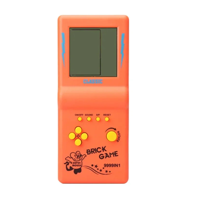 Mini Portable Handheld Game Console 3.5" LCD 9999-in-1 Classic Games – Orange