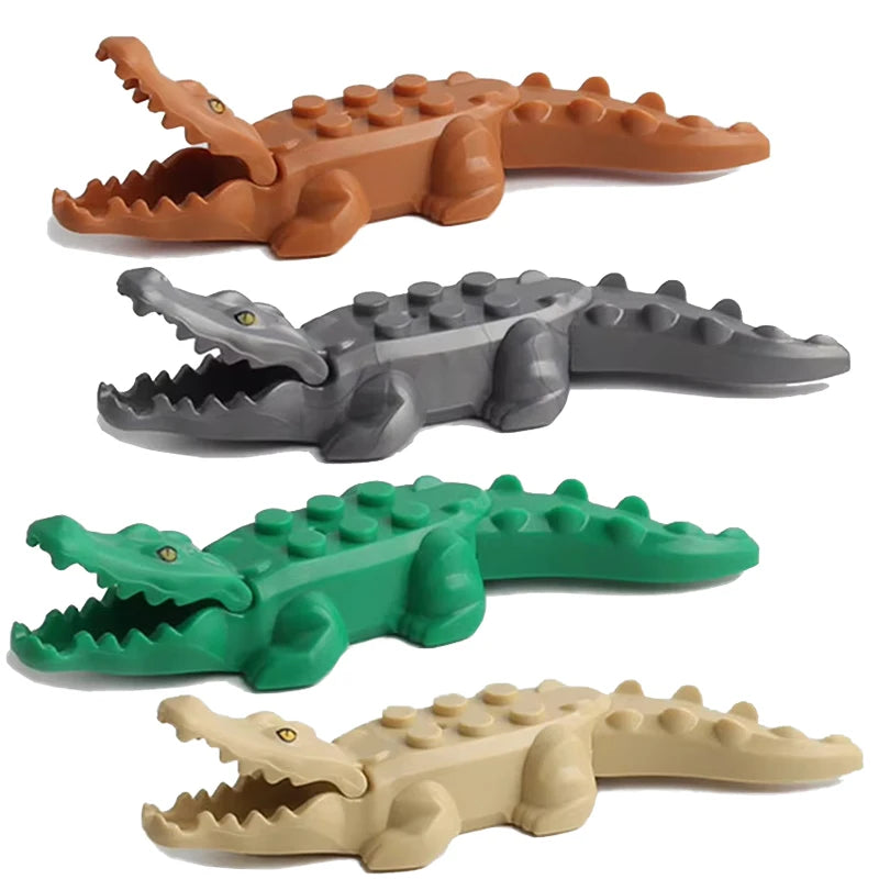 MOC Farm and Zoo Animal Building Blocks, Compatible with Small Bricks – 4PCS