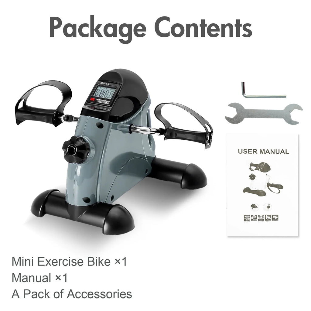 Mini Motorized Pedal Exerciser Bike with LCD Screen for Arm and Leg – Blue Color