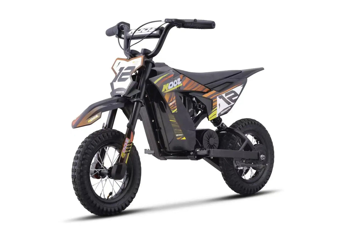 KOOZ HP122E Kids Electric Dirt Bike 36V 750W Motor for 4-8 Years – Orange