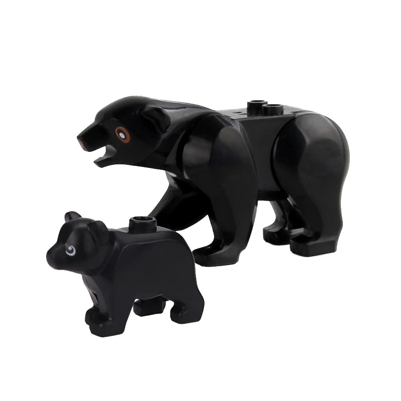 MOC Farm and Zoo Animal Building Blocks, Compatible with Small Bricks – 2PCS (21)