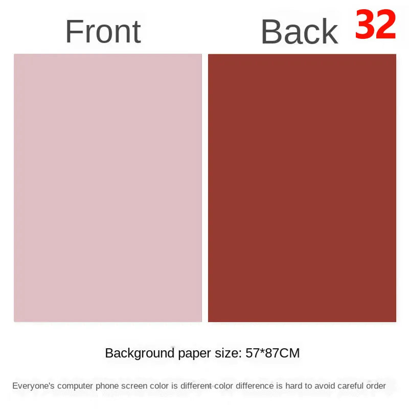 57 × 87 cm Double-Sided Photography Backdrop Paper – 32