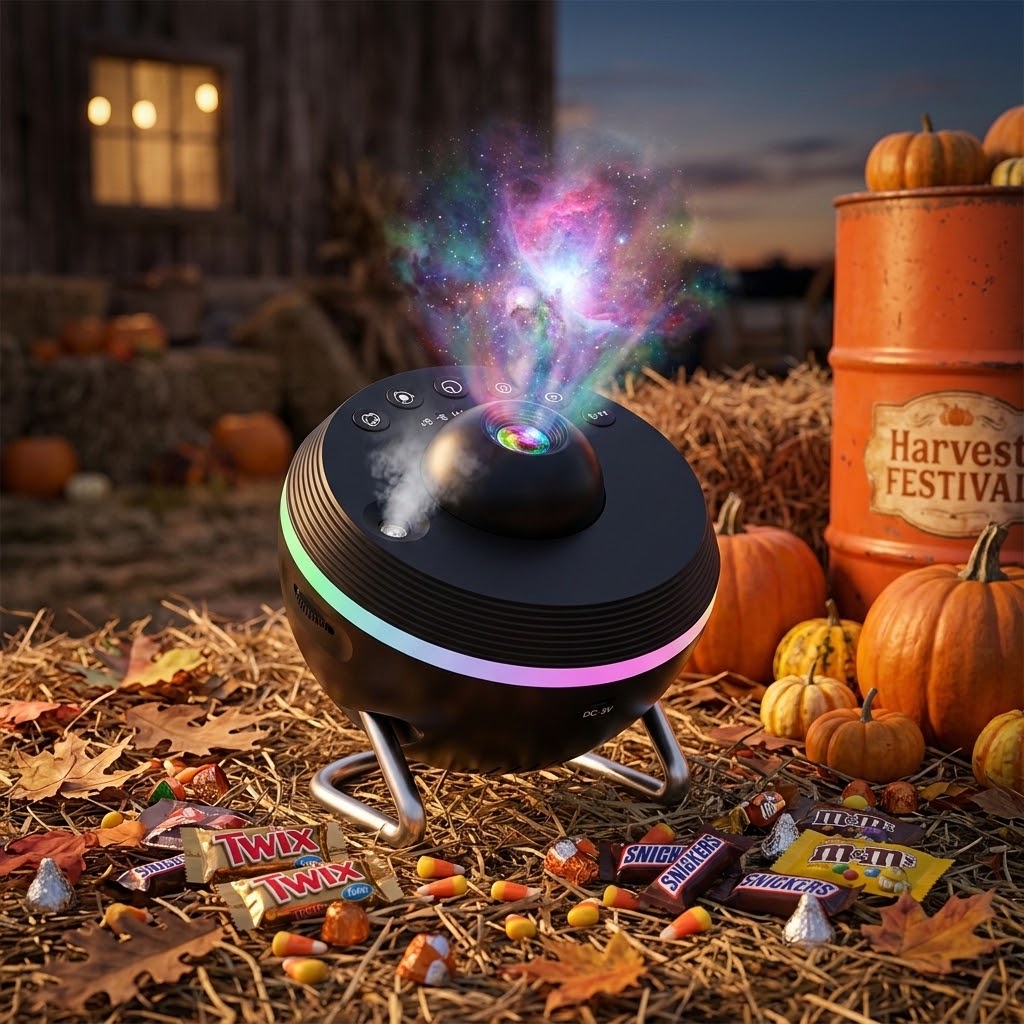 13-in-1 HD Galaxy Planetarium Projector with 13 Slides, 5W Night Light