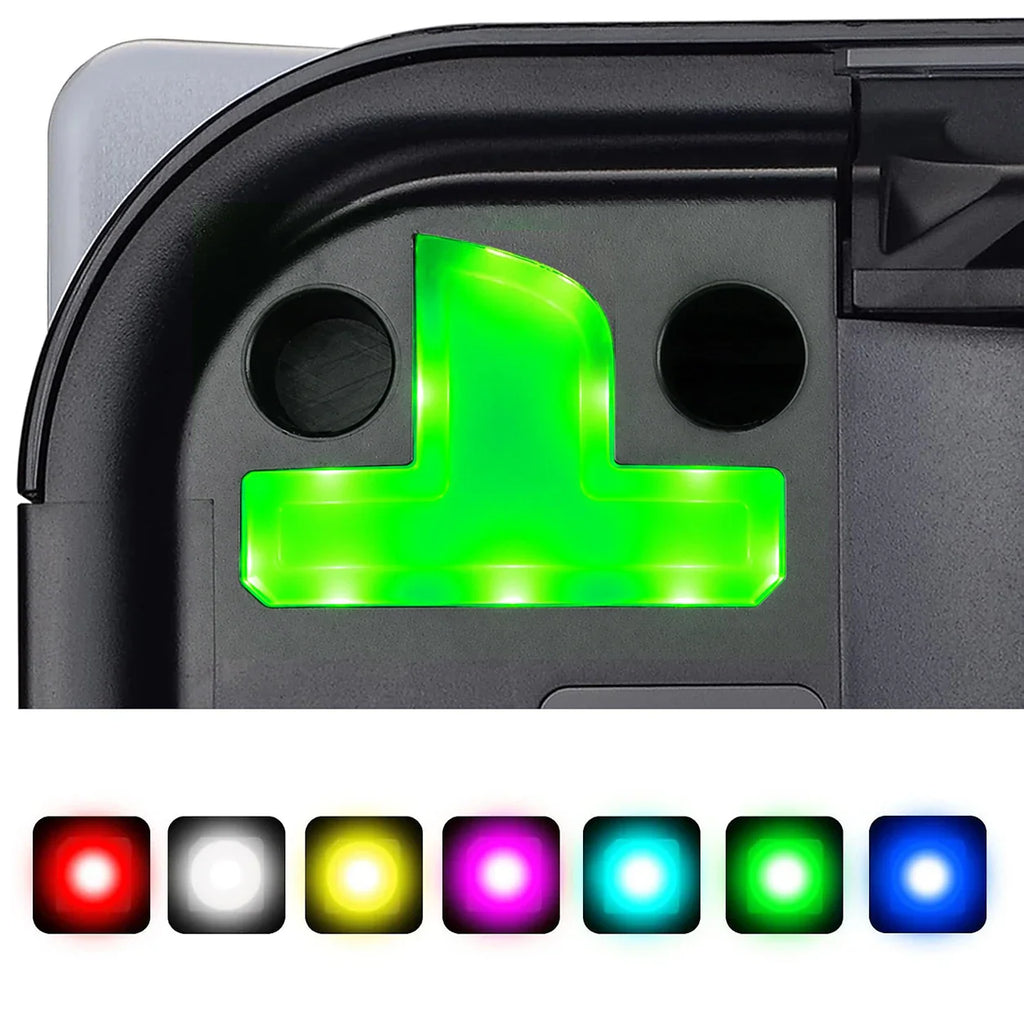 RGB LED light kit for console logo with multiple colour options displayed in square icons.