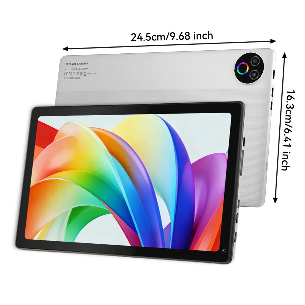 Moderness KB1004 10.1-inch tablet with IPS display available in black or white. – white Tablet
