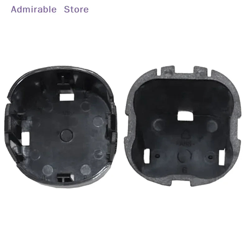 Interior view of black plastic battery case for cordless power tools