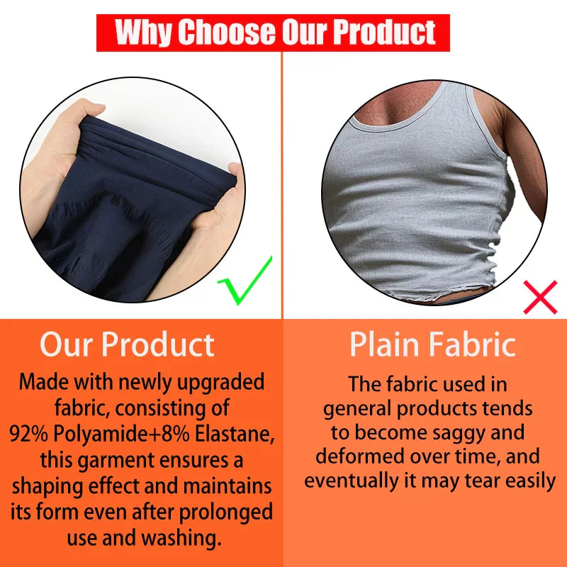 Comparative detail of compression vest fabric quality