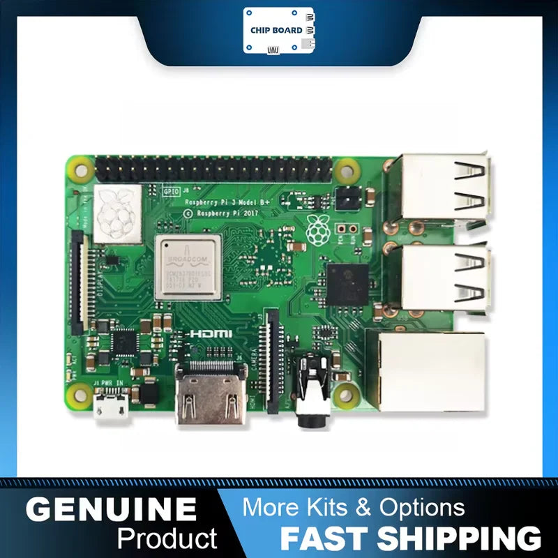 Single board computer green circuit board with multiple ports and GPIO pins