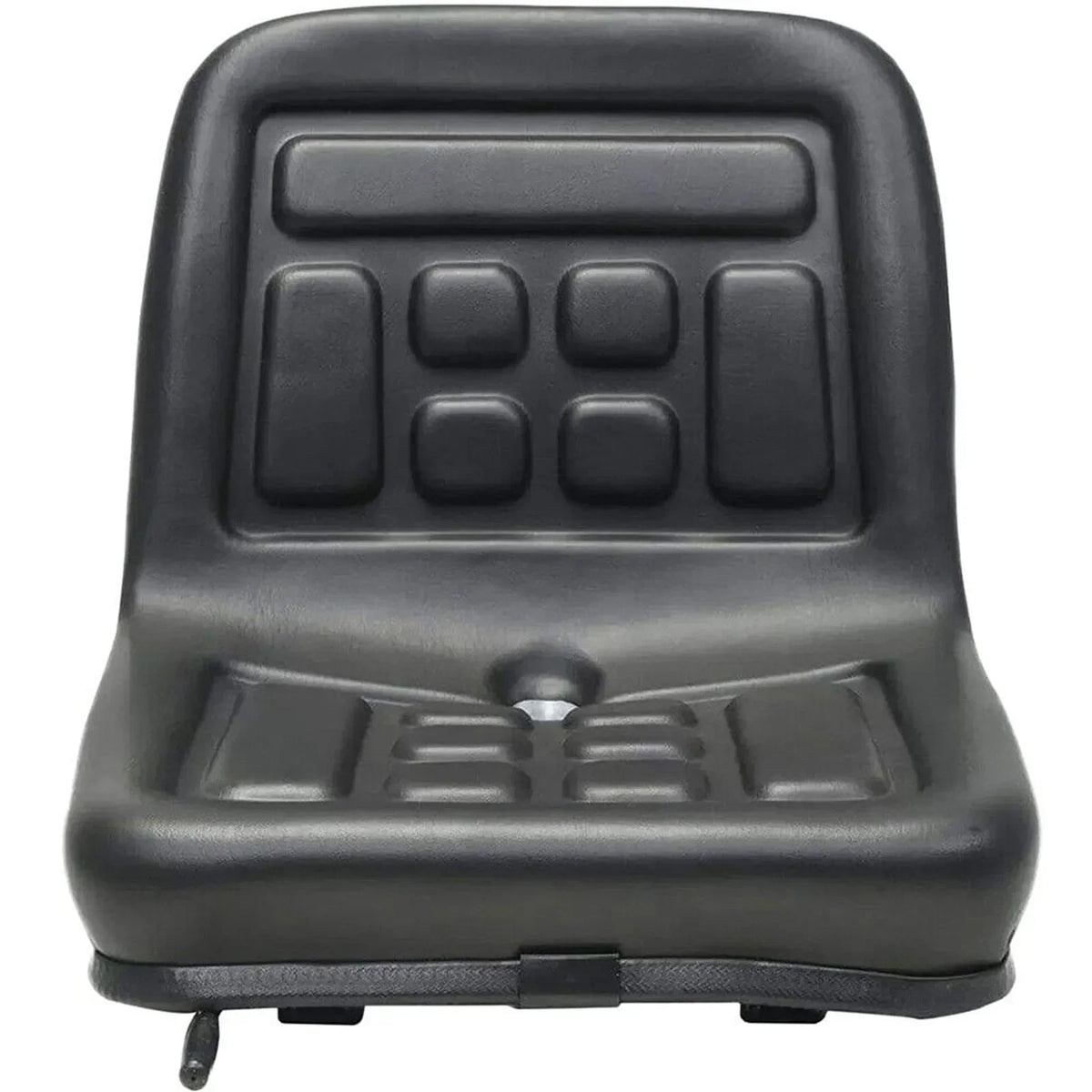 Black replacement tractor seat with textured pattern
