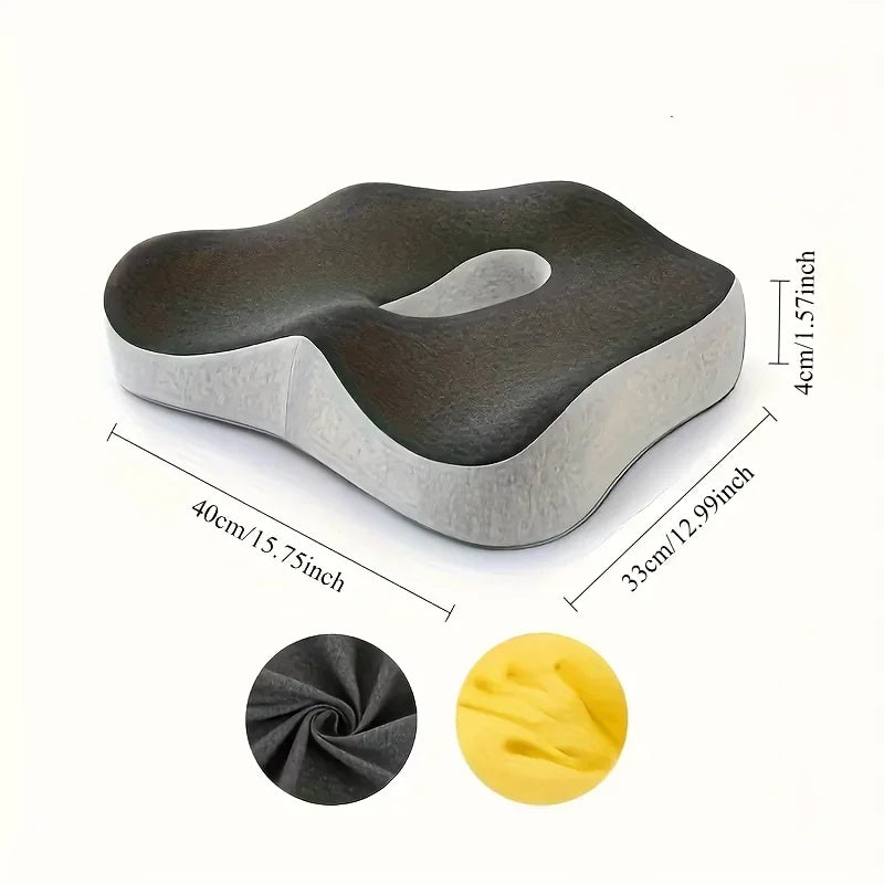 Ergonomic seat cushion dimensions and internal material view