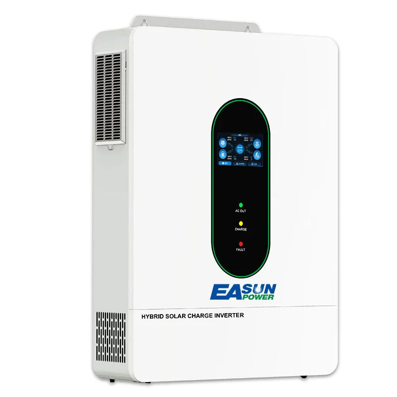 White hybrid solar charge inverter unit.