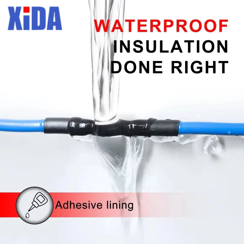 Waterproof electrical insulation demonstration using dual wall heat shrink tubing