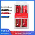 DDR3 desktop RAM memory modules in white, black, red, and blue with product specifications