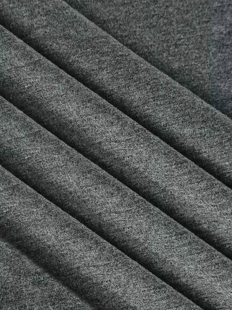 Close-up view of dark grey fabric texture