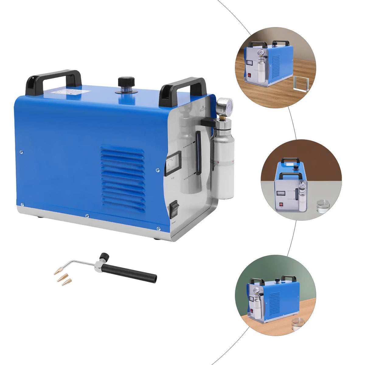 Hydrogen oxygen water welder and acrylic polisher with different usage scenarios