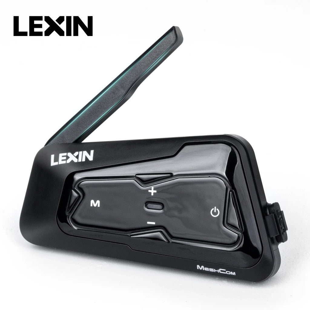 Black motorcycle Bluetooth headset intercom device