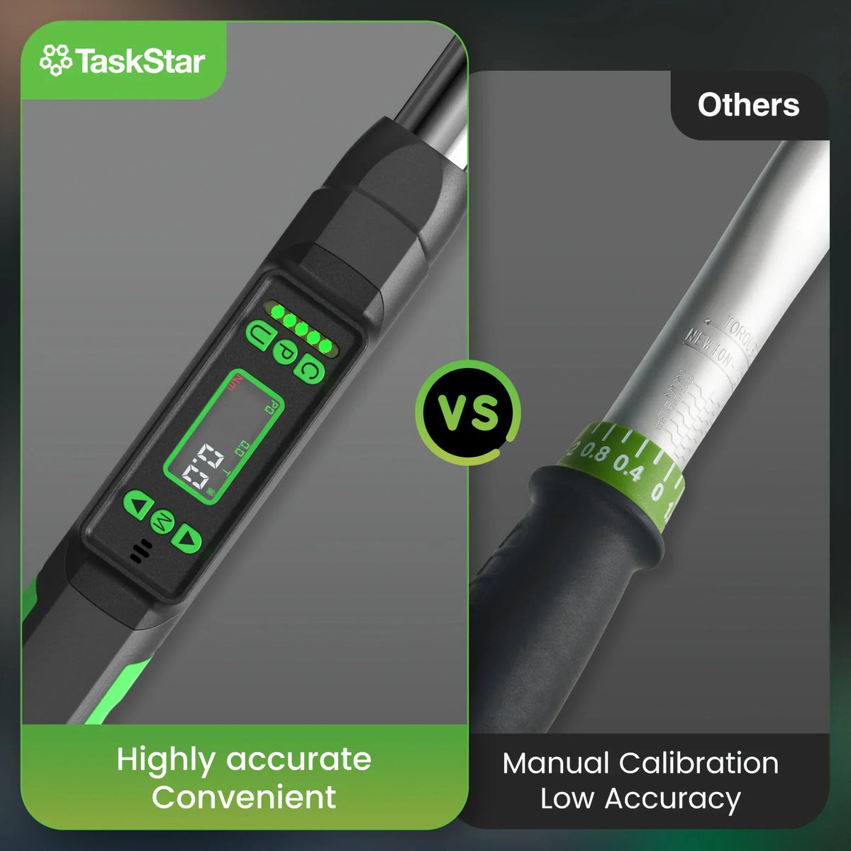 Comparison of digital torque wrench versus manual torque wrench
