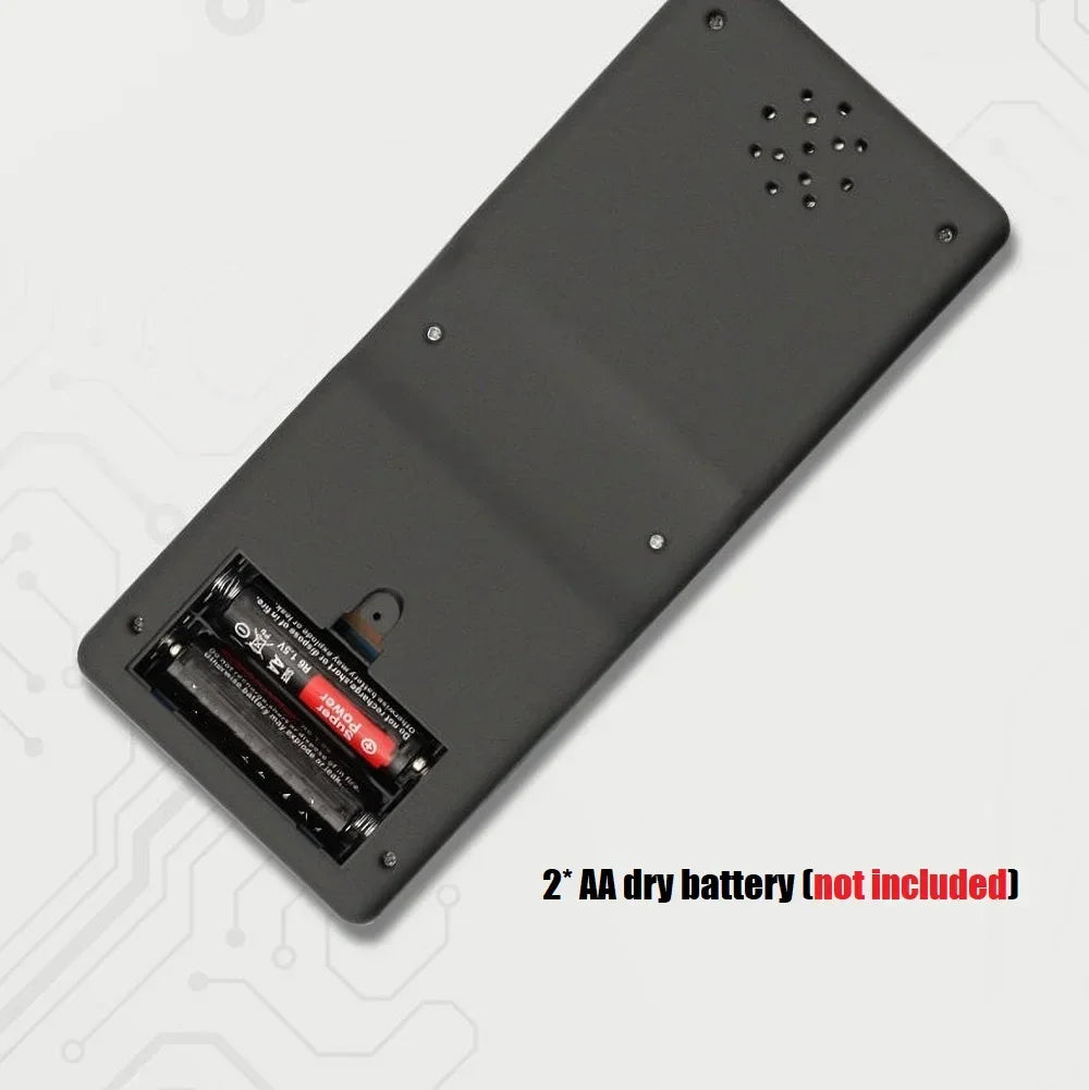 The back of a handheld game console showing the battery compartment with battery text