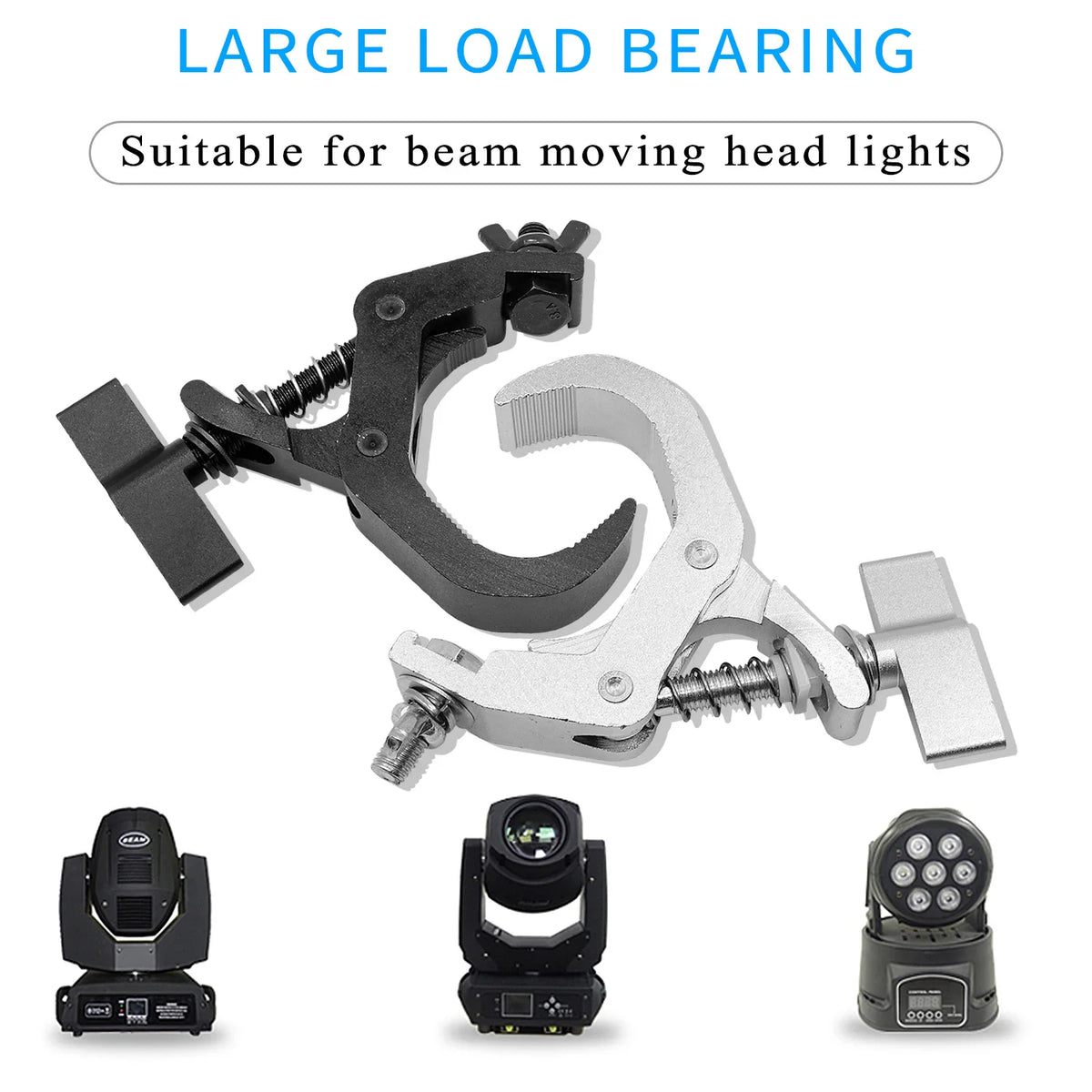 Heavy duty aluminum stage light clamps for truss mount