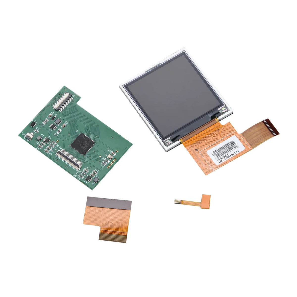 LCD screen display and PCB circuit board replacement parts for portable gaming console