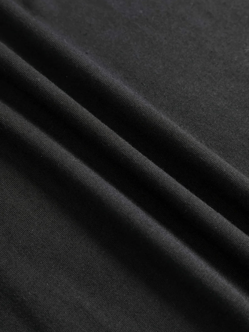Close up fabric texture of a black t-shirt