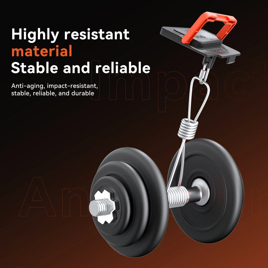 Durable metal wire attached to car emergency handle for testing material strength