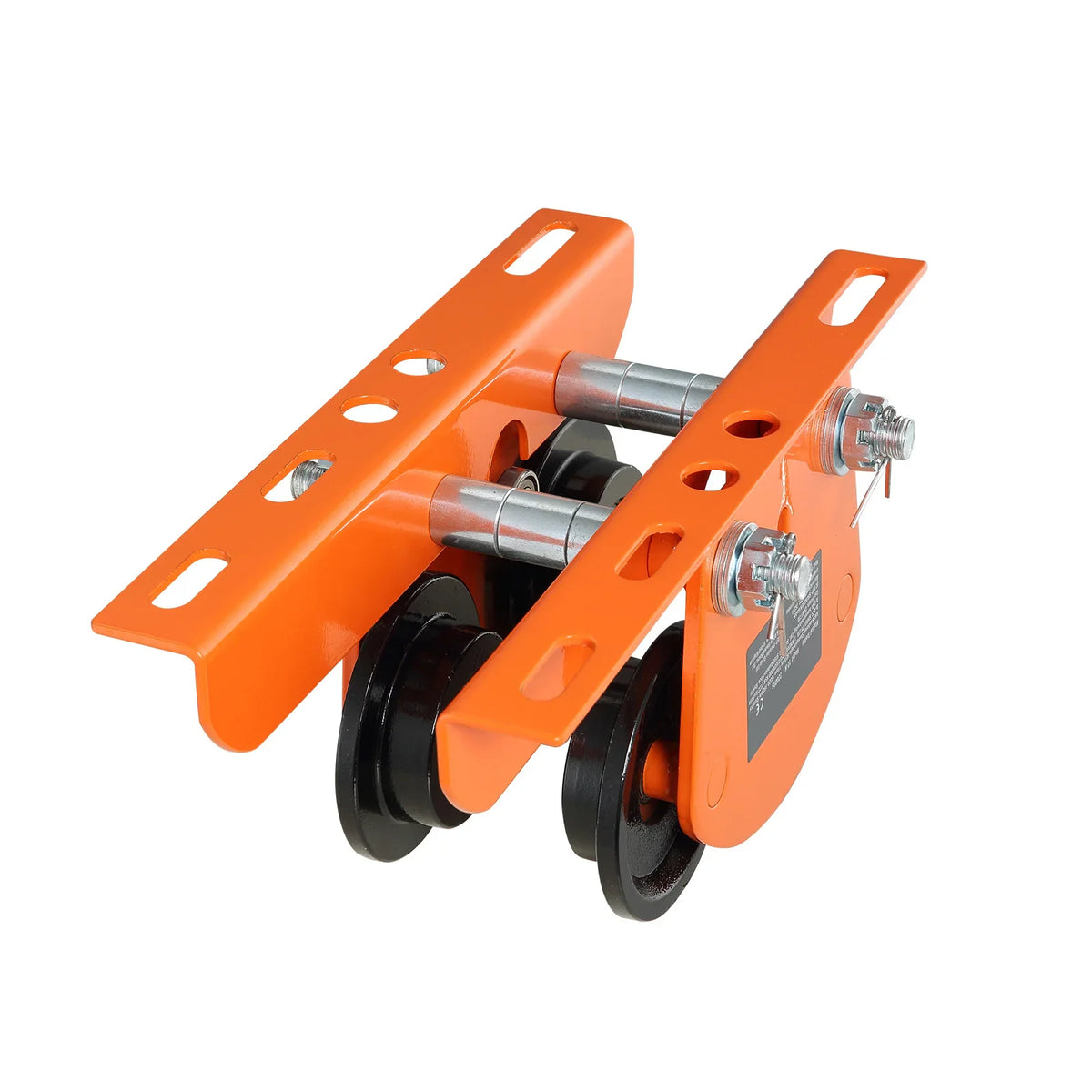 SucceBuy manual push beam trolley made of alloy steel with dual wheels for I-beams and H-beams