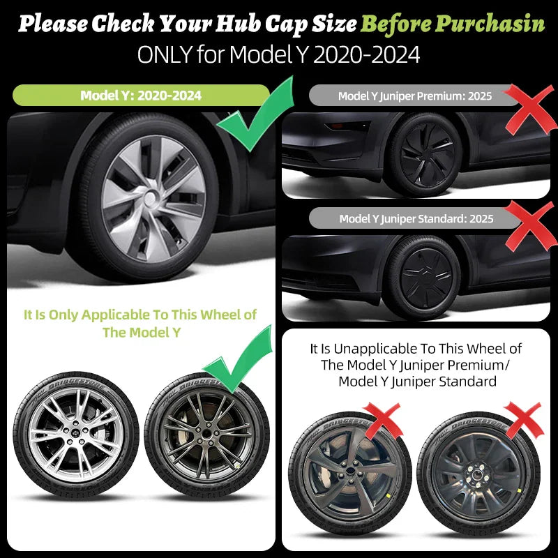 Guidance on checking hubcap size and compatibility for vehicle wheels