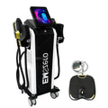 Body sculpting machine with an included electromagnetic therapy seat pad