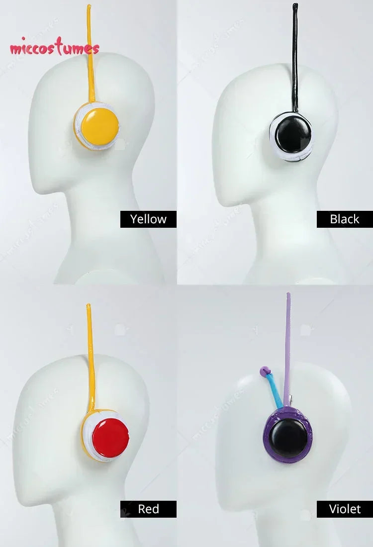 Miccostumes anime cosplay headphone accessory in PU leather with a 3D effect