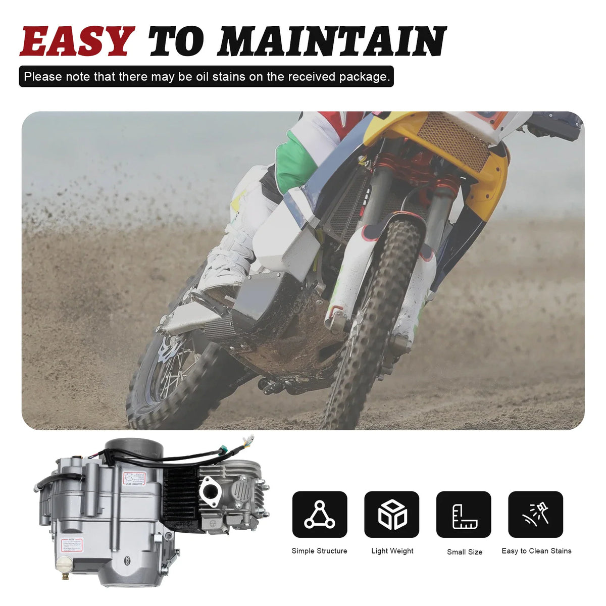 125cc 4-stroke single cylinder motorcycle engine