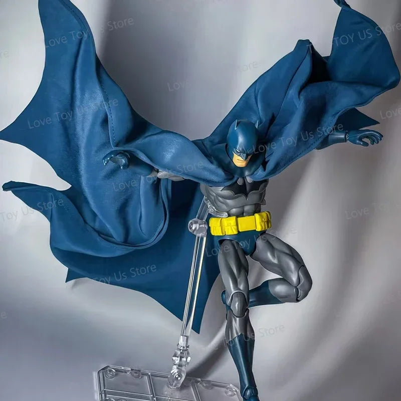 Batman Hush action figure with large fabric blue cape in action pose
