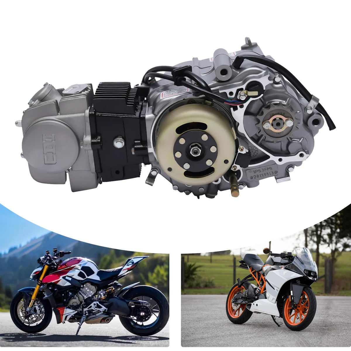 125cc 4-stroke single cylinder motorcycle engine