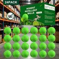 24 pack of green rodent repellent balls in a warehouse setting