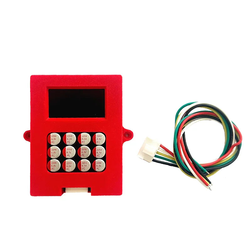 Red 4S battery balancer module with wiring harness