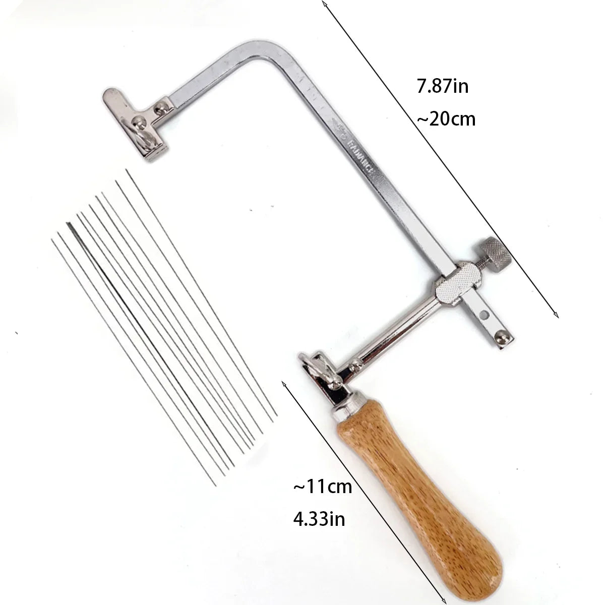 13-in-1 professional U-shaped jewelry saw set with steel frame and multiple blades