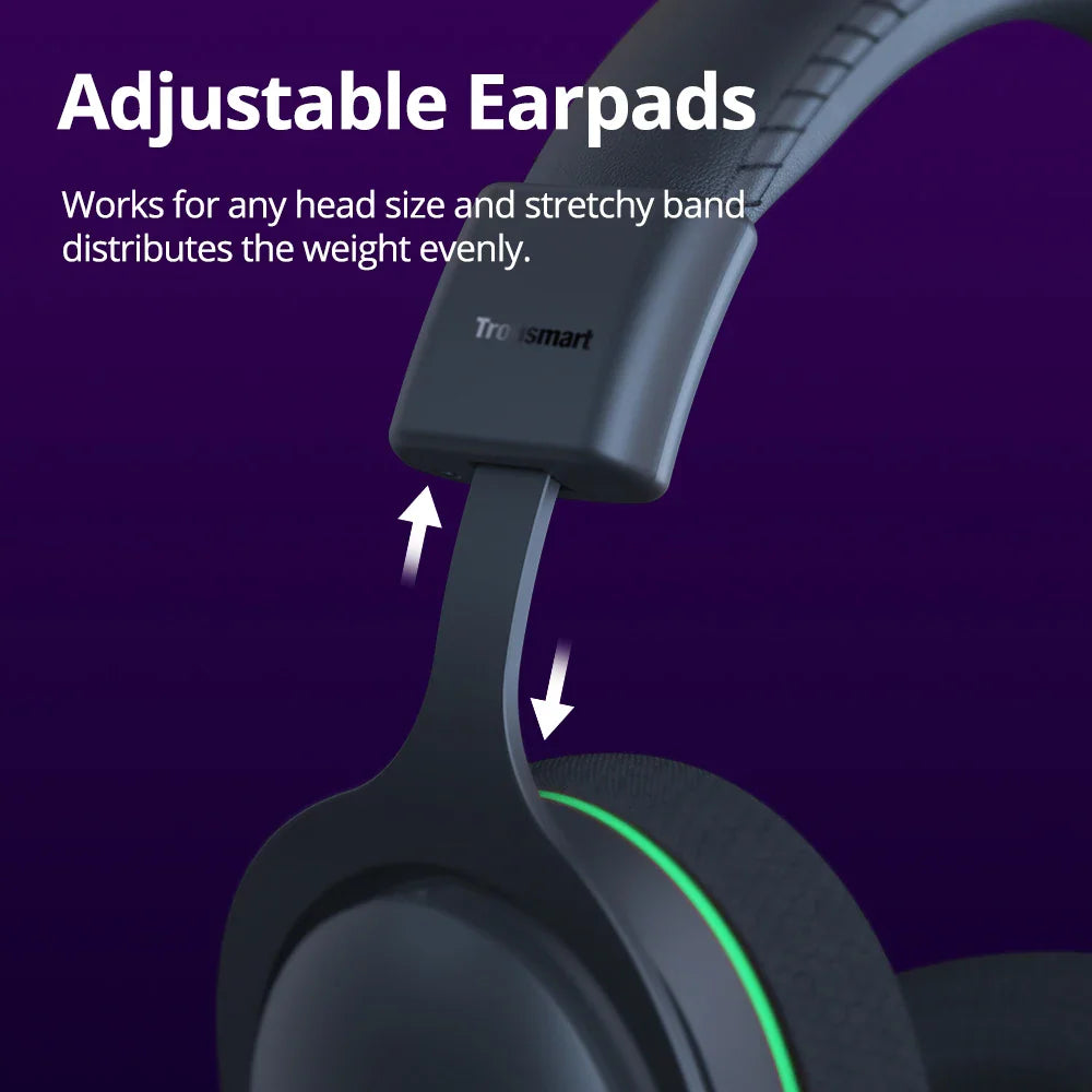 Close-up of the adjustable headband on a gaming headset.