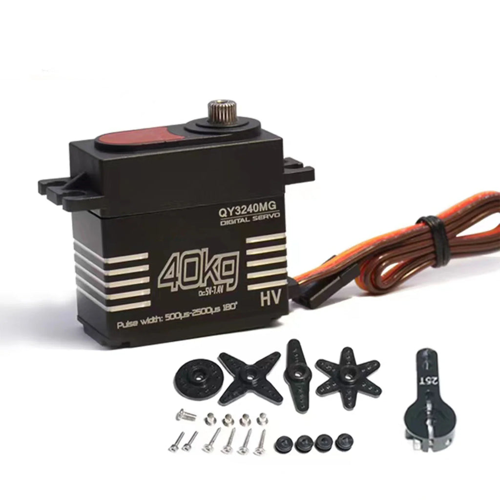 40KG high-torque waterproof digital RC servo with metal gear and assembly accessories set