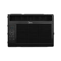 Black window air conditioner unit