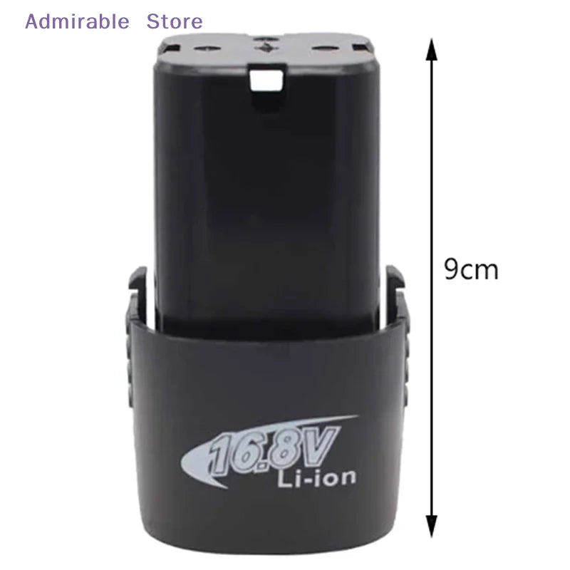 16.8V li-ion power tool battery with height dimension indicator