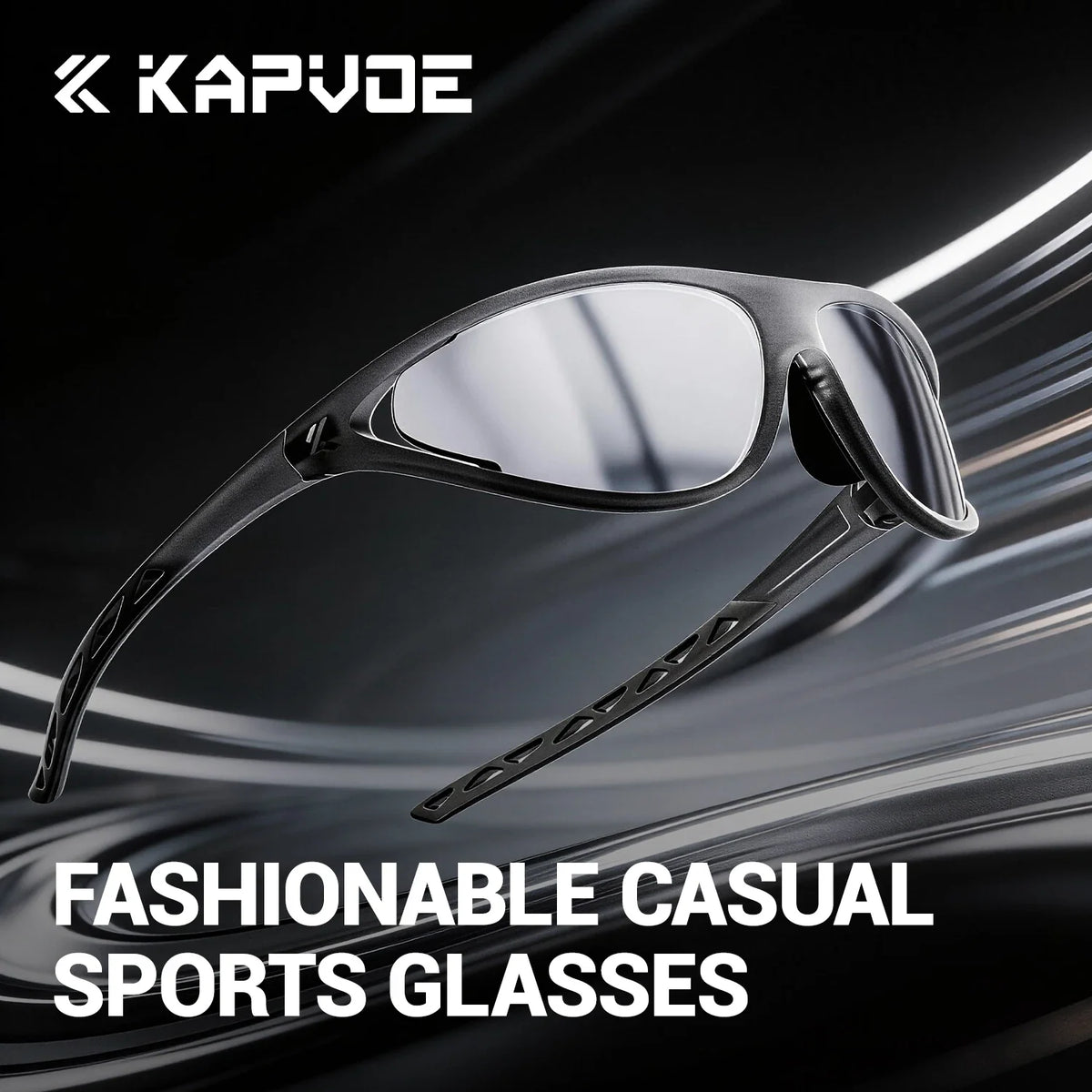 Black casual sports sunglasses