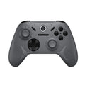 Grey wireless gaming controller with D-pad, analog sticks, and face buttons