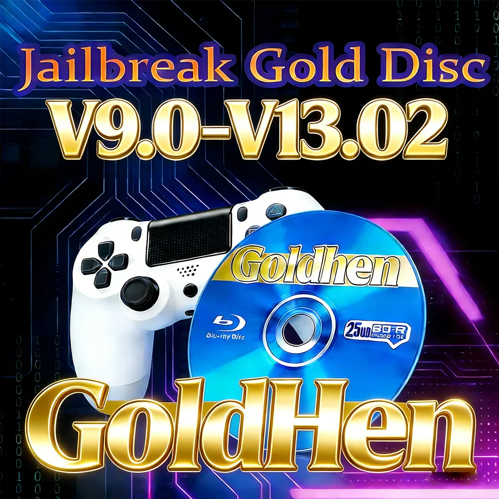 A bootable GoldHEN jailbreak optical disc for Sony PlayStation 4 consoles