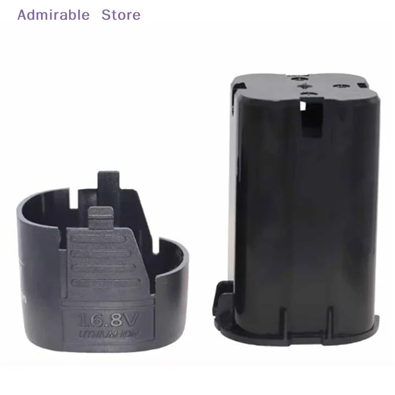 Replacement black plastic battery shell casing for 16.8V cordless tool