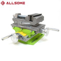 2 in 1 precision milling drilling vise with swivel base and compound worktable