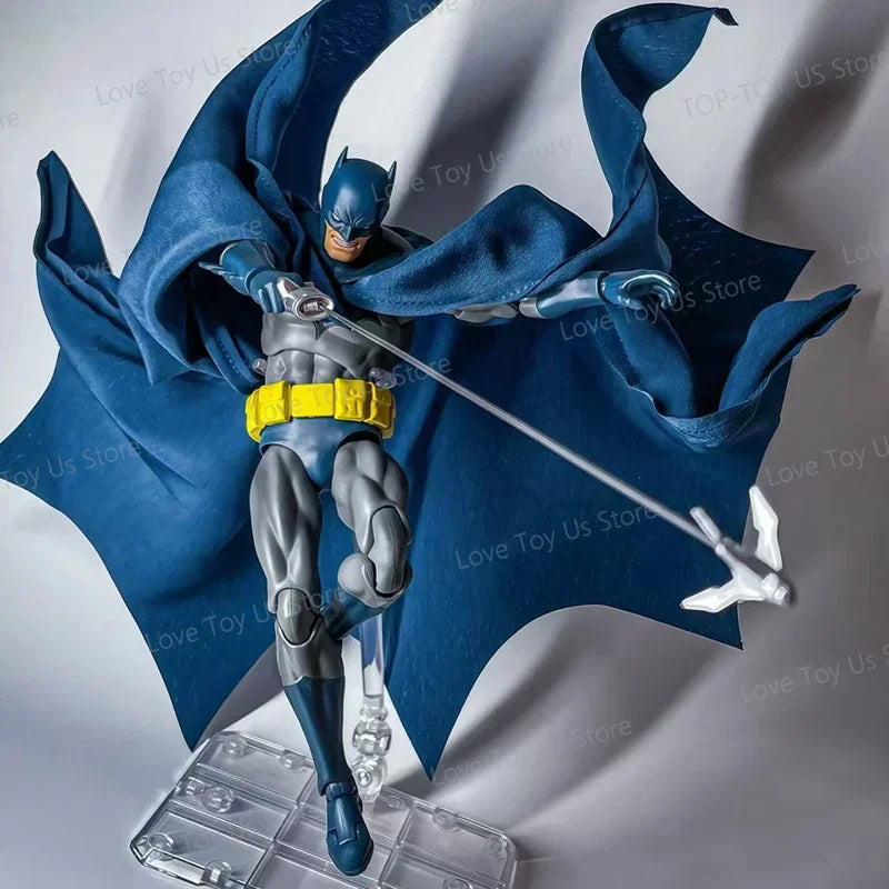 Batman Hush action figure with grappling hook accessory and blue cape