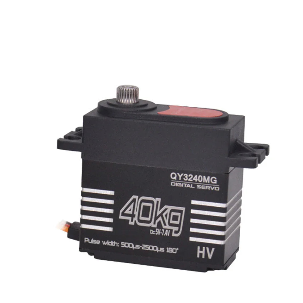 Black 40KG high-torque waterproof digital RC servo for remote control cars