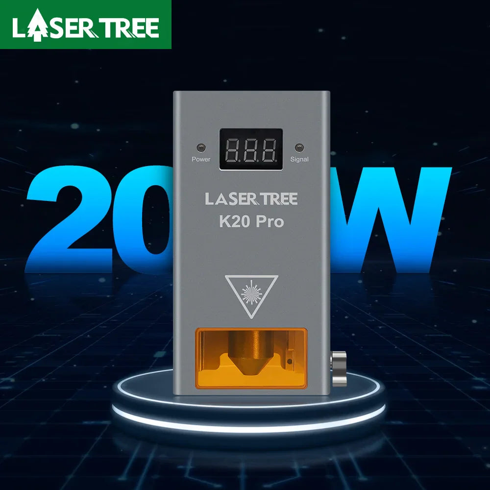 20W optical power laser module with digital display for engraving machines