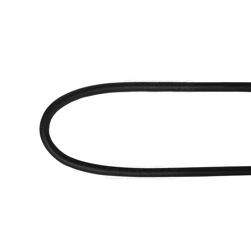 Close-up section of a black rubberized stage lighting cable